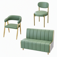 Table basse en métal simple, durable et moderne, ensemble de meubles de salle à manger pour hôtel, restaurant, café