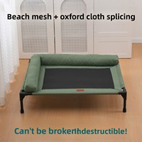 Canapé-lit pliable moderne de luxe pour chien et chat, écologique, résistant à l'humidité, respirant, frais pour l'été, toutes saisons, avec boîte amovible