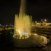 Air Mancur Luar Ruangan Modern dengan Lampu, Musik, Air Mancur Menari, Kolam Air Mancur, Air Mancur Lanskap, Pemasangan di Tempat