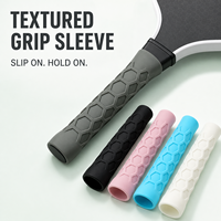 Manchon de poignée de raquette en silicone alvéolé octogonal pour adultes, antidérapant, absorbant les chocs et les vibrations, idéal pour l'entraînement