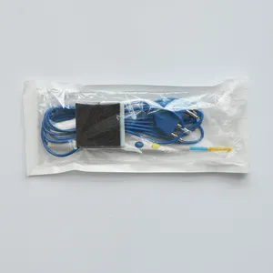 Crayon de mise à la terre jetable bleu électrochirurgical diathermie ESU la base du stylo chirurgical à électrode