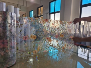 Pellicola Statica per Vetri con Piccoli Fiori Colorati in PVC, <span class=keywords><strong>Adesivi</strong></span> per Finestre Colorati con Effetto Sole, Decorazione per la Casa - Product Image 3