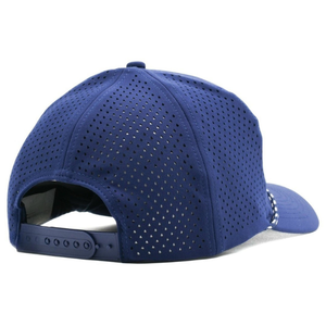 Gorra de Béisbol Azul de 6 Paneles con Orificios Cortados a Láser, Unisex, Casual, para Exteriores, Primavera/Verano, Color Sólido, Transpirable, de Poliéster, para Adultos, para Golf - Product Image 5