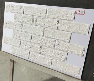 Panneaux de revêtement en briques, mur extérieur, mur fin extérieur, carrelage mural, design en briques réfractaires, pierre artificielle décorative, faux panneaux muraux en briques - Product Image 6