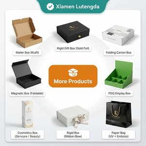 Caja de Embalaje de Cartón Personalizable con Doble Puerta Abatible, Cinta Decorativa, para Velas, Perfumes/Cosméticos, Productos para Bebés, Regalos, con Grabado Elegante - Product Image 6