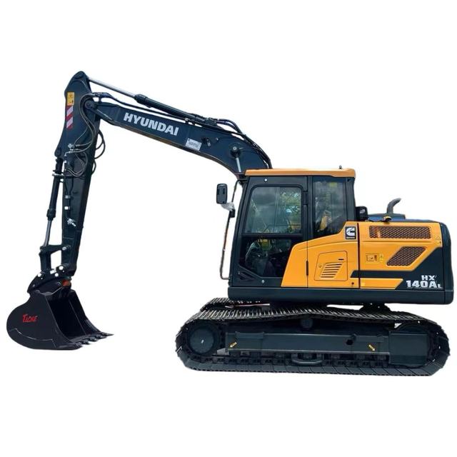 Second Hand Used Hyundai R130/R140/R150 Hydraulic Excavator 2023 Cummins Engine 14 Ton with Machinery for Report