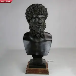 Custom Life Size Bronze Lucius Verus Bust Sculpture