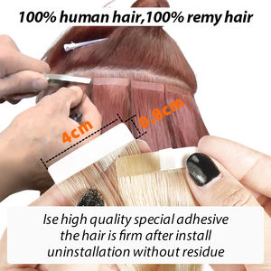 Extension Capelli Adesive Nere 1B da 22 Pollici, Capelli Umani Remy Europei 100%, Prezzo all'Ingrosso - Product Image 4