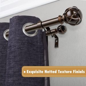 Embout de <span class=keywords><strong>tringle</strong></span> à <span class=keywords><strong>rideau</strong></span> rond à texture filetée, finitions dorées, longueur <span class=keywords><strong>4m</strong></span>, pour <span class=keywords><strong>tringle</strong></span> à <span class=keywords><strong>rideau</strong></span> et accessoires, vente chaude - Product Image 6