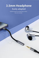 USB C auf 3,5mm Audio adapter Typ C auf Kopfhörer AUX-Buchse Dongle DAC-Kabel Kabel für Mikrofon Kopfhörer Telefon zubehör