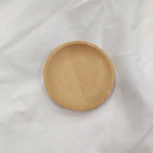 Piattini Rotondi in Bambù, <span class=keywords><strong>Design</strong></span> Moderno e Semplice, Ciotole per Salse, Snack, Dessert e Sottobicchieri - Product Image 6