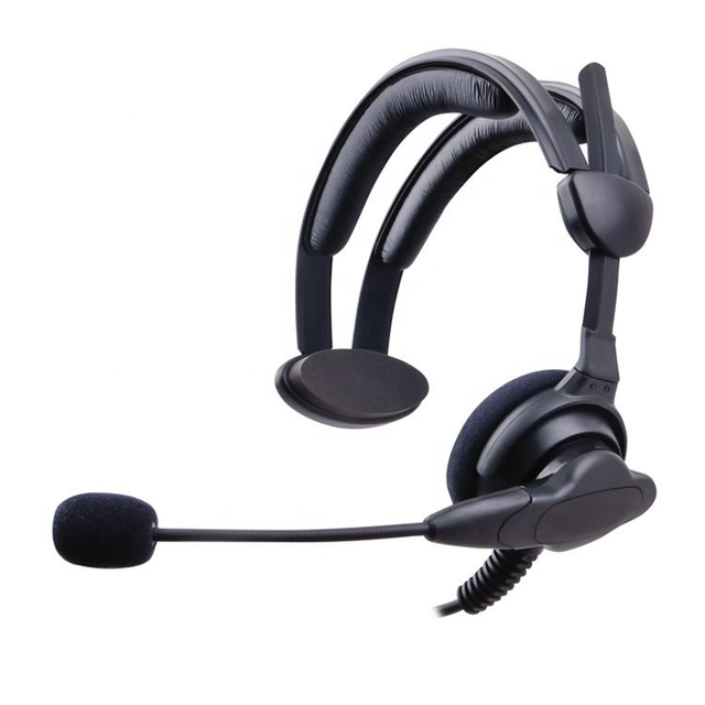 Two-Way Radio Headband Headphone  Single Ear & Over Head PTT Walkie Talkie Headset for Motorola/Kenwood/Baofeng/Hytera Radio