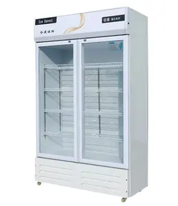 2022 Pharmacy Refrigerator Hospital Medical Freezer Medicine shade cabinet with two layer tempered glass door