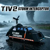Modelo a Escala Estática del Vehículo de Interceptación TIV2 Impreso en 3D, Decoración Coleccionable para Escritorio, Regalo para Fanáticos de la Ciencia y Apreciadores de las Tormentas