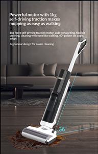 Aspirateur balai autonettoyant OEM avec fonction lavage de sols, séchage à air chaud, nettoyage des bords et système d'eau électrolytique - Product Image 5