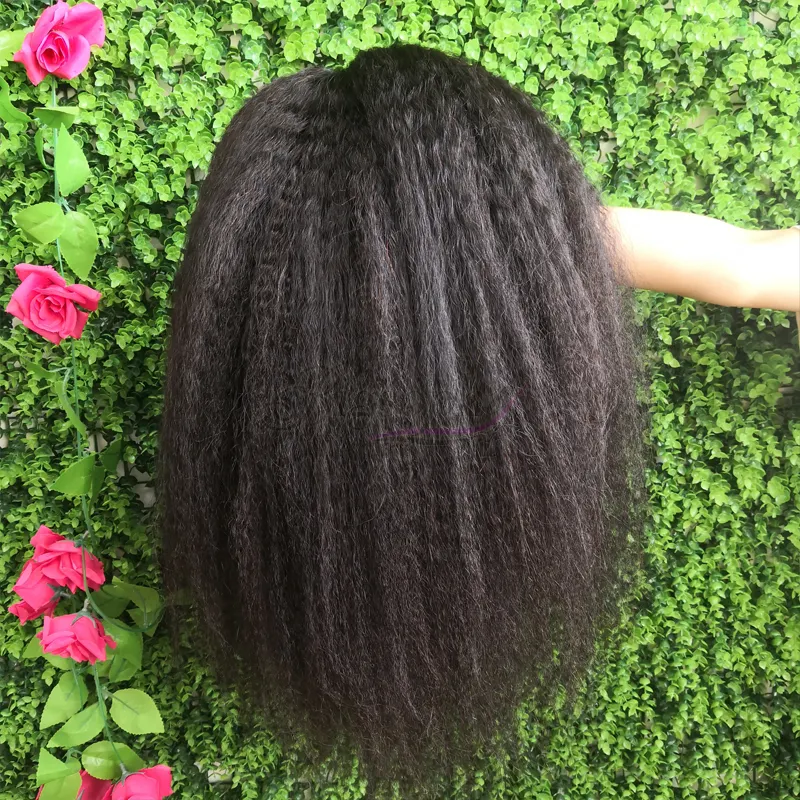 Kinky Straight Wig for Black Women Vendor 13x4 5x5 Lace Frontal Virgin Wigs Human Hair Lace Front Brazilian Weaves and Wigs