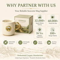 Taza de Café de Cerámica Sofisticada Personalizada, Recuerdo del Campo Cotswolds, Taza de Porcelana Personalizada, Estilo Piedra, Aldea, OEM, Venta al Por Mayor
