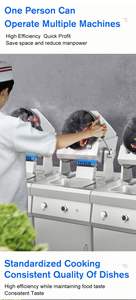 Machine de cuisine professionnelle G30DAR, équipement de cuisine, <span class=keywords><strong>robot</strong></span> de cuisine automatique au gaz, personnalisable en 110V et 220V - Product Image 5