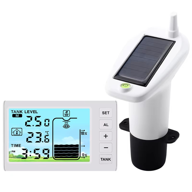 Automatic Solar Ultrasonic Water Level Meter Monitoring Tank Wireless Digital Water Level Controller