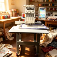 Machine à broder automatique avec fonction de broderie décorative pour la production de vêtements de luxe
