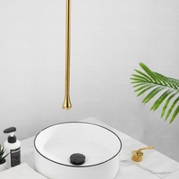 Robinet de salle de bain en laiton Wayon, robinet de lavabo à poignée unique, vente chaude, luxe moderne, goutte d'eau suspendue, montage sur plan, sans contact