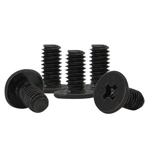 Viti a Testa Piatta Ultra Sottile Phillips in Acciaio Inox 304 Nero per Computer Portatile CM M1.6 M2 M2.5 M3 M4 M5 M6 - Product Image 4