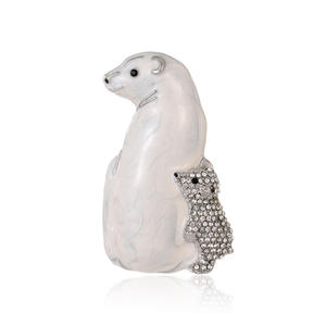 Broches de Moda con Animales Lindos, Broches de Oso <span class=keywords><strong>Polar</strong></span> para Niñas, Broches Elegantes y Modernos para Mujeres, Accesorios para Damas, Venta al por Mayor - Product Image 5