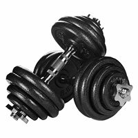 Ensemble d'haltères réglables en fonte personnalisées Kepler KG761 20 kg, idéal pour la musculation, la remise en forme, l'entraînement de musculation, la salle de sport à domicile