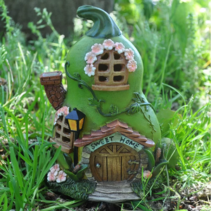 Miniature de jardinage : <span class=keywords><strong>Maison</strong></span> de grenade, figurine de jardin féerique, décoration d'intérieur, artificielle, design artisanal, forme grenade - Product Image 4
