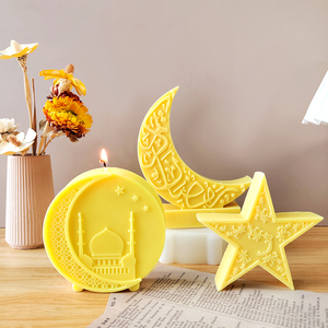 Moule en silicone Lune de l'Aïd al-Fitr pour bougies, décorations du Ramadan, moule de moulage pour cadeaux, fournitures de <span class=keywords><strong>fabrication</strong></span> de bougies d'aromathérapie DIY - Product Image 4