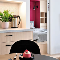 Armoires de cuisine en MDF haute brillance avec options modulaires