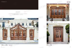 Super lujo de alta calidad de cobre exterior Villa puertas principales columpio estilo abierto con patrón automático - Product Image 3