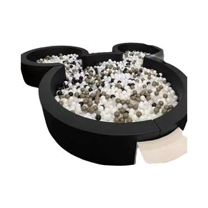 Fosse à balles en mousse souple pour tout-petits <span class=keywords><strong>et</strong></span> enfants d'âge préscolaire, couleurs blanc, noir, gris, <span class=keywords><strong>rose</strong></span> nude, neutre, bleu pastel, coloré, tailles 4, 6, 8, 9 <span class=keywords><strong>et</strong></span> 10 pieds - Product Image 6