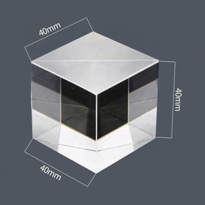 China Factory Optical Glass Bk7/k9 Cube Dichroic Dispersion Optical Beam Splitter Prism For Projector Spectrometer Experiment - Product Image 2