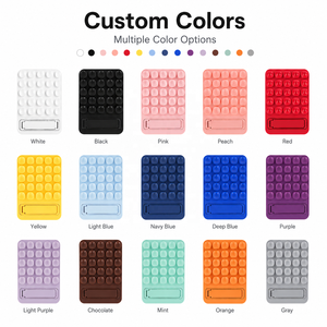 Support de téléphone antidérapant en silicone à ventouse avec porte-cartes pour une visualisation mains libres partout - Product Image 3