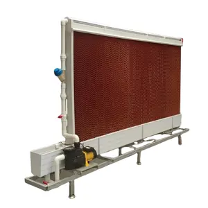 Coussin de refroidissement par évaporation du système de refroidissement par air de ferme porcine de volaille avec cadre en PVC