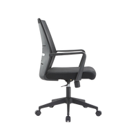 Chaise de bureau ergonomique pivotante en tissu, chaise de direction réglable en maille, mobilier de bureau commercial à prix abordable