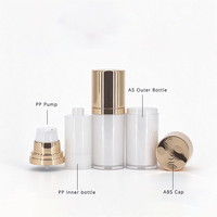 Bouteille cosmétique sous vide personnalisée en usine, 40 ml, 1,35 oz, pompe à lotion sans air en PP, rechargeable pour fond de teint liquide, crème pour le visage
