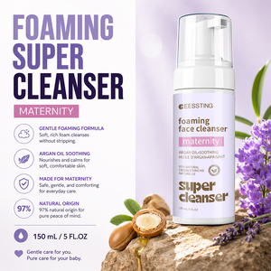 Espuma Limpiadora Facial Personalizada con Logotipo, Limpieza Profunda de Poros, Reducción de Poros, Blanqueamiento, Espuma Limpiadora Facial para Embarazo - Product Image 3