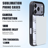 Coque de protection personnalisable à impression magnétique 2D par sublimation pour iPhone 18 17 16 Pro Max