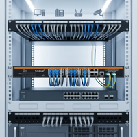 Switch gestionné Gigabit 24 ports TiNCAM avec 2 ports SFP pour liaison montante, pour réseau d'entreprise