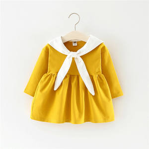 Vente en gros de vêtements pour enfants islamiques, robes décontractées pour bébés filles, robes en coton Karachi, robes à motifs de dessins animés - Product Image 4