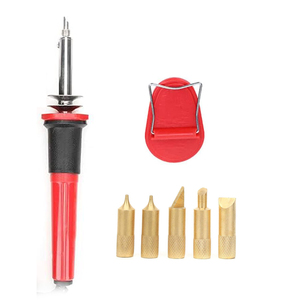 Kit de Pirograbado de 220v con Enchufe Europeo, Pluma de Pirograbado, Kit de Soldadura con 5 Puntas <span class=keywords><strong>para</strong></span> Grabado en <span class=keywords><strong>Madera</strong></span> - Product Image 1