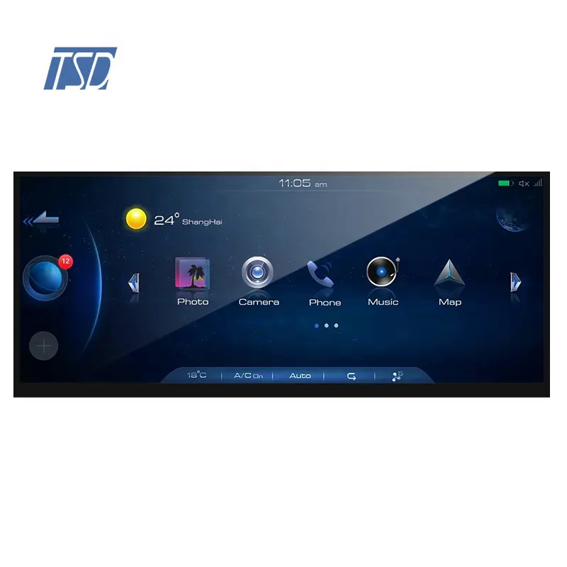 בהירות גבוהה 12.3 ''lcd מסך 1920x720 רכב תצוגת 12.3 אינץ tft lcd מודול