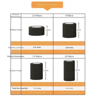 Bandage de protection sportif auto-adhésif élastique non tissé unisexe pour étudiants, protection des doigts, soutien musculaire, longueur 4,5 m