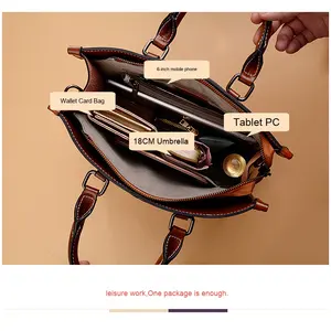 คอลเลคชั่นฤดูใบไม้ผลิ 2025 กระเป๋าถือสะพายไหล่หนังวัวแท้สำหรับผู้หญิง ดีไซน์ลำลอง พร้อมซิปปิด สายโซ่โพลีเอสเตอร์ - Product Image 5