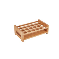 Petit support en bois pour tubes à essai, économique, non fini, pour laboratoire, support de rangement pour brosses et bouteilles d'huiles essentielles