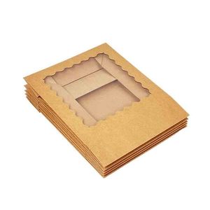 Bán buôn có thể tái chế bánh trắng hộp 25 gói giấy các tông Cheesecake hộp 10x10x2.5 bánh Pastry hộp với cửa sổ - Product Image 3