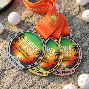 Medallas Deportivas Personalizadas OEM para Judo, Karate, Taekwondo, Atletismo, Gimnasia, Danza, Fútbol, Pickleball, Premios Deportivos de Metal en 3D - Product Image 2