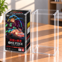 Boîte de présentation magnétique en acrylique personnalisée pour jeu de cartes One Piece, boîte d'illustration Vol.4, protection UV à 99 %, anti-poussière, aimant N52